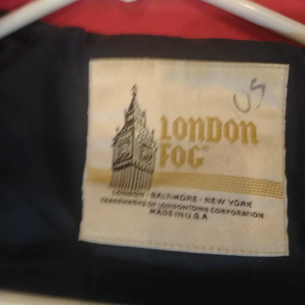 London Fog vintage 70s rain trench coat RED - Picture 12 of 15